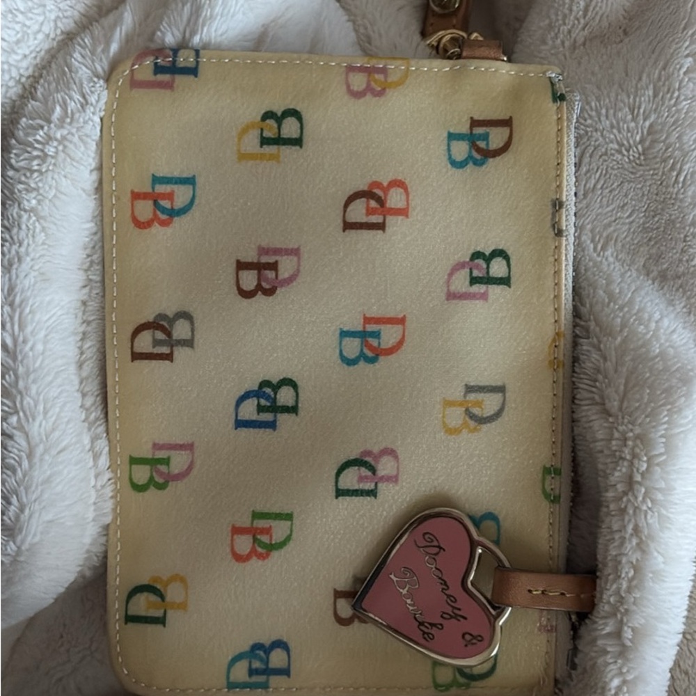 Dooney & Bourke Colorful Logo Wristlet